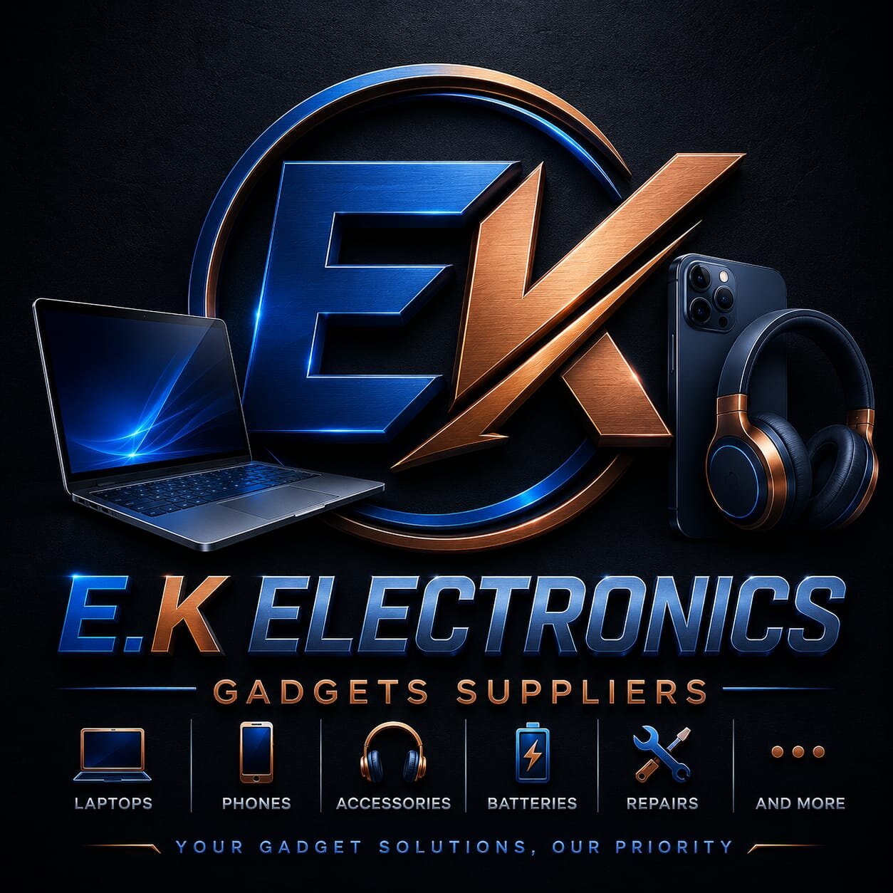 E.K ELECTRONICS GADGETS SUPPLIERS logo