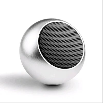 pre owned - High Quality Wireless Bluetooth Speaker Portable Small Steel Gun Metal Heavy Subwoofer Outdoor Mini Bluetooth Small Speaker