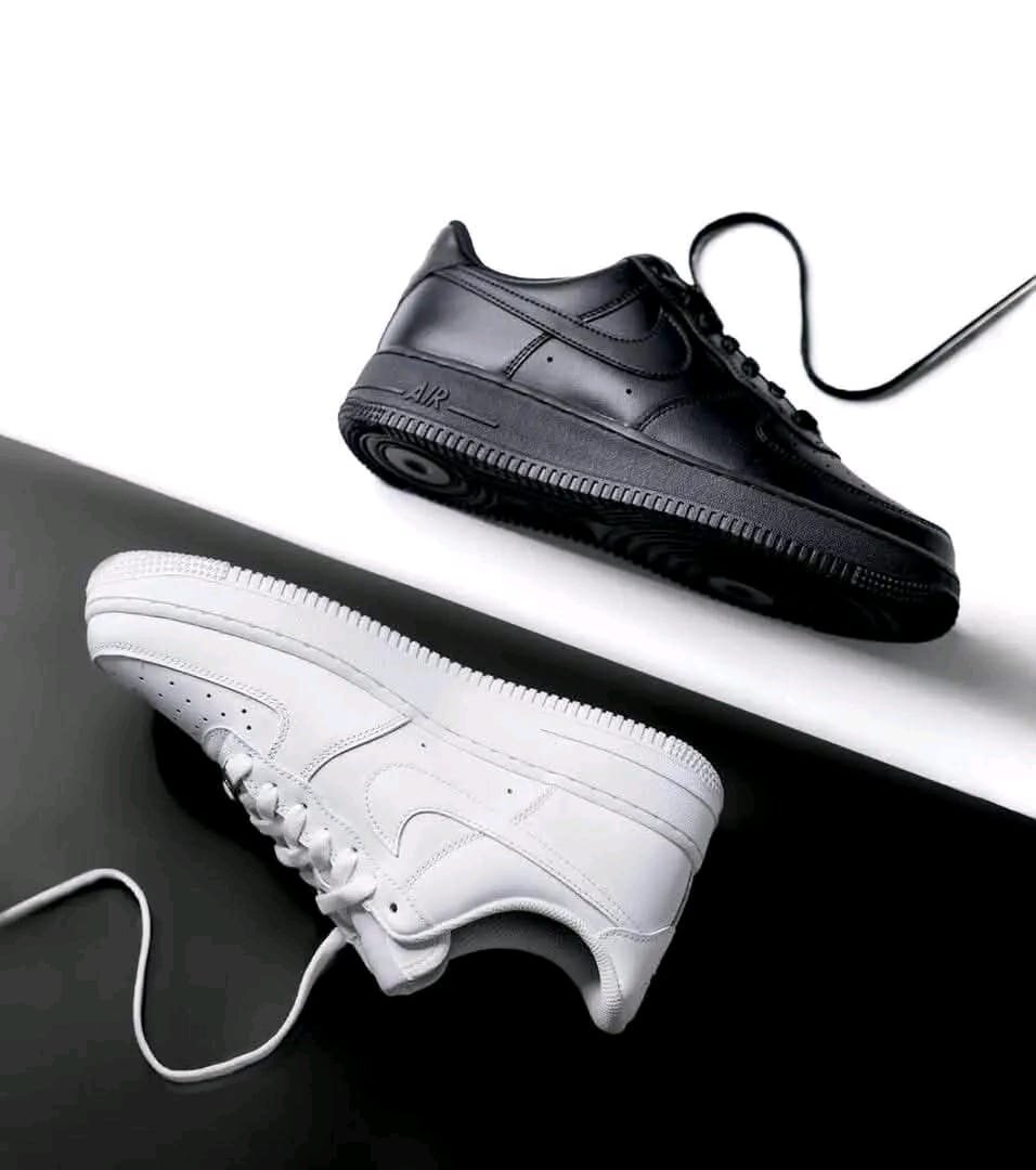 Nike Air Force 1 Low (Black & White Pair)