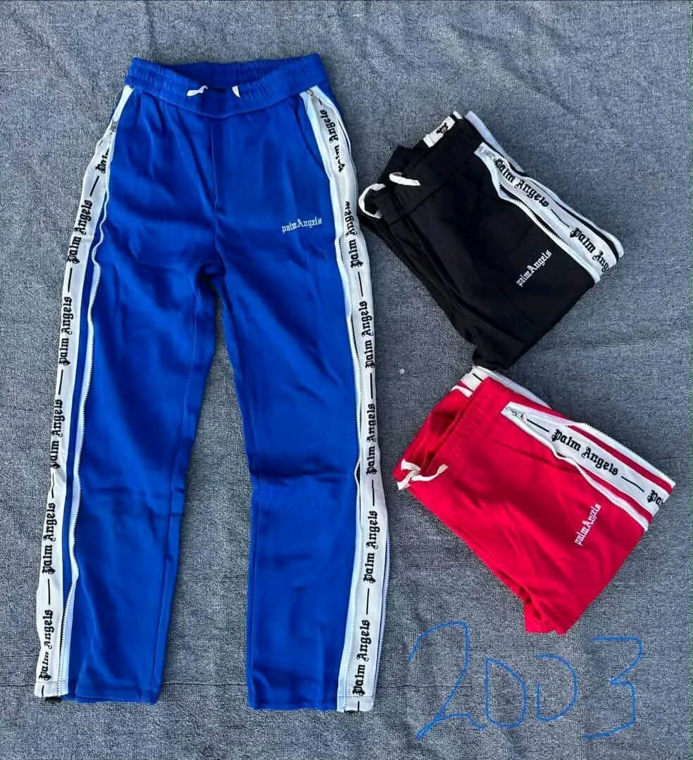 Palm Angels Side-Logo Track Trousers (Blue, Black, Red)