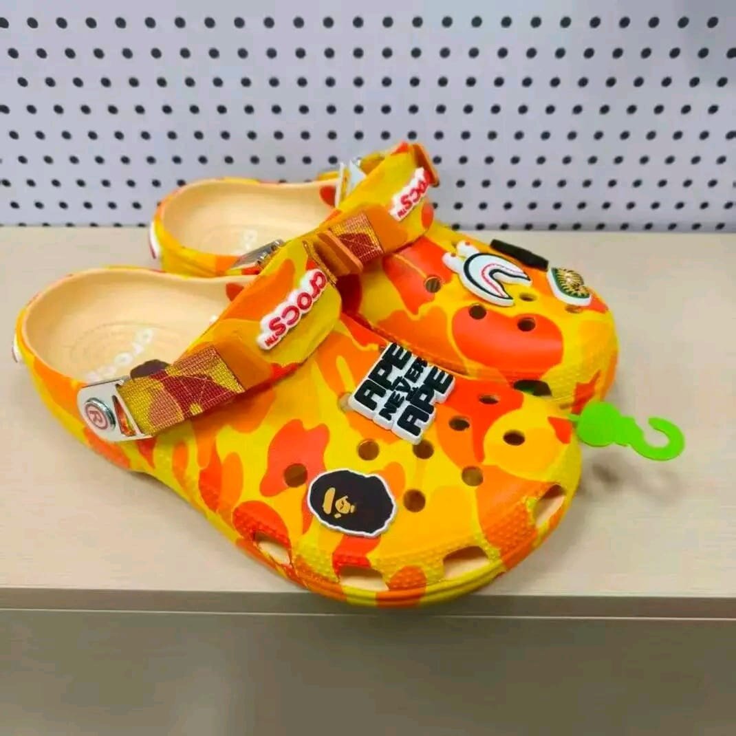 BAPE x Crocs clogs (Pink/Red Camo & Blue Camo)