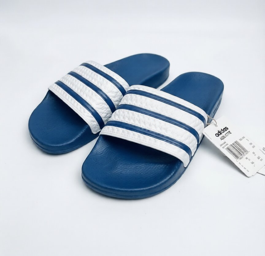 Adidas Adilette Slide (Navy & White)